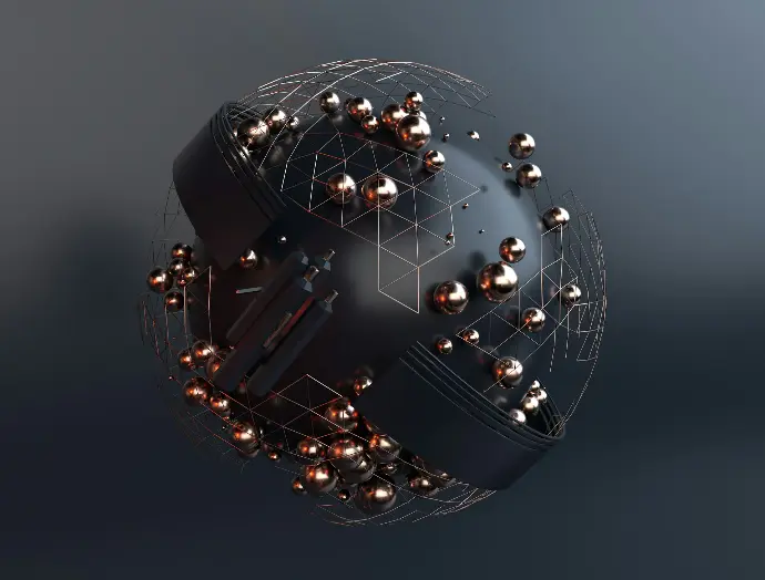 black and silver round ball